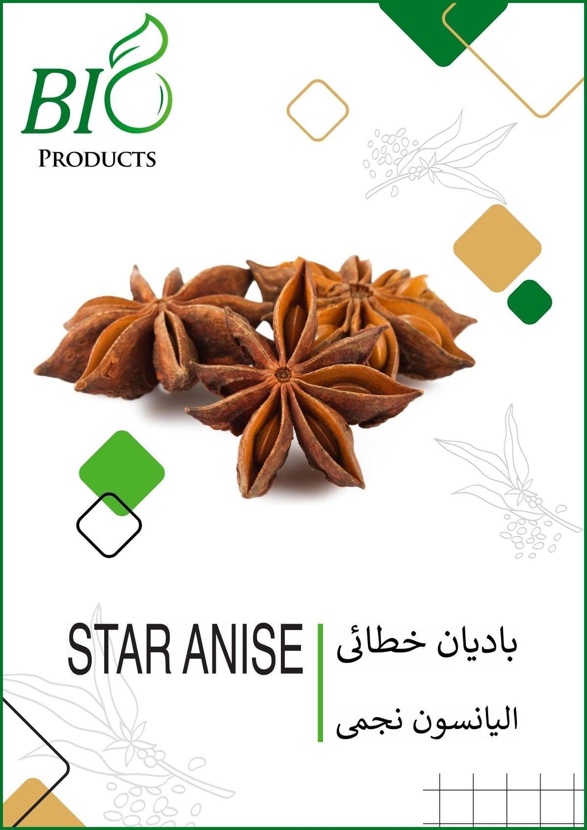 Whole star anise (Badian Khatai) – Premium spice for cooking and health benefits